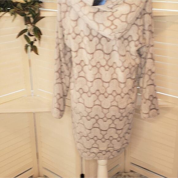 DISNEY MICKEY FLEECE SHERPA HOODED LOUNGER SIZE MED - Picture 4 of 7